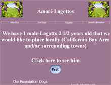 Tablet Screenshot of amore-lagotto.com